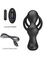 Pretty Love - Marshall Penis Ring with Vibratory Anal Plug with Remote Control