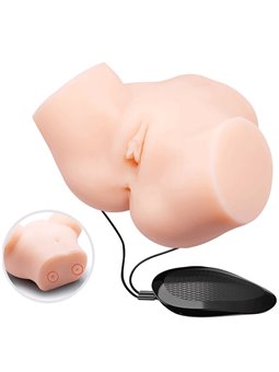 Crazy Bull Samantha - Masturbatore Vibrante Busto con Ano e Vagina Realistici