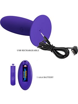 Pretty Love - Youth Plug Vibratore Anale Telecomando Violetto