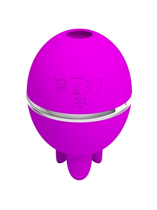 Pretty Love - Gemini Ball Purple Round Silicone Vibrator