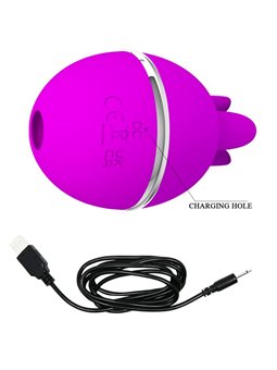 Pretty Love - Vibratore in Silicone Tondo Viola Gemini Ball