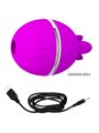 Pretty Love - Gemini Ball Purple Round Silicone Vibrator