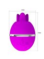 Pretty Love - Gemini Ball Purple Round Silicone Vibrator