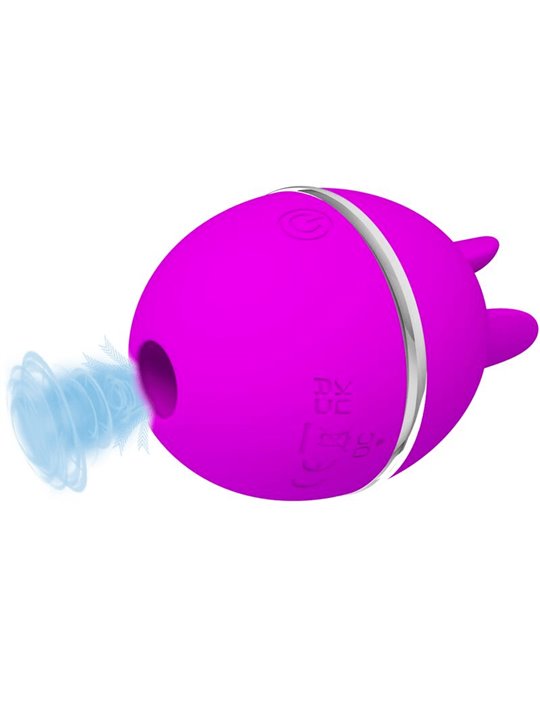 Pretty Love - Vibratore in Silicone Tondo Viola Gemini Ball