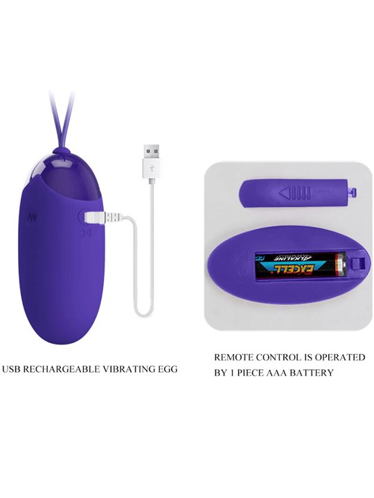Pretty Love - Berger Youth Violating Egg Remote Control Violet