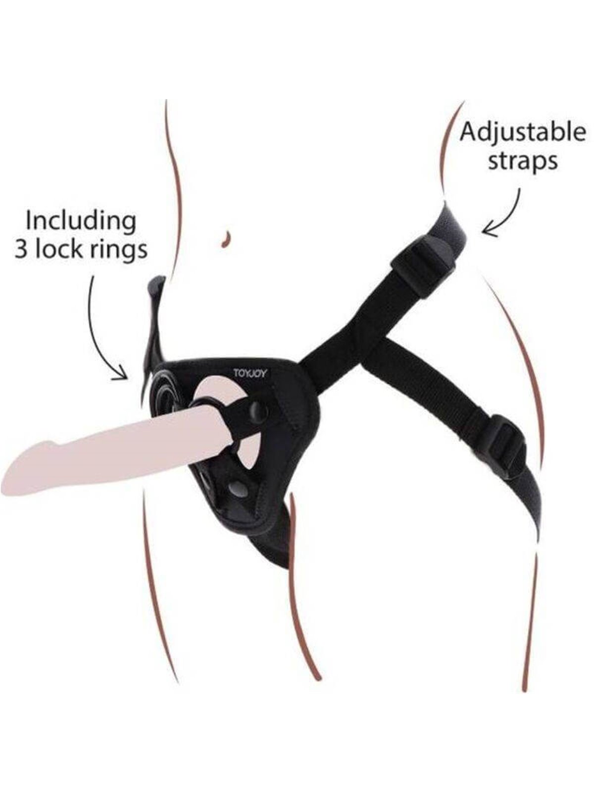 Get Real - Strap-On Harness Black