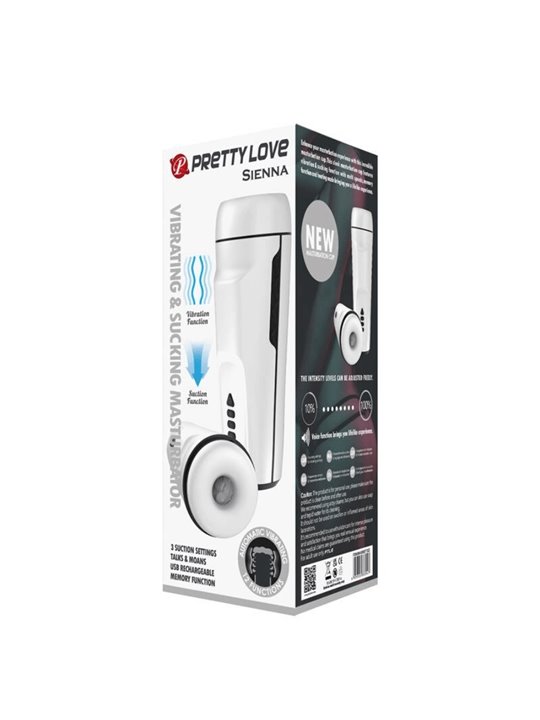 Pretty Love - Sienna Male Masturbator with Vibration. Voice and Suction