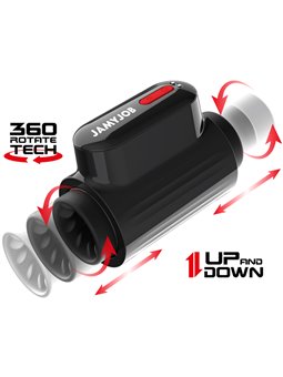 Jamyjob - Vortex Masturbatore Turbo con Spinta e Rotazione a 360° Su e Giù
