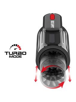 Jamyjob - Vortex Masturbatore Turbo con Spinta e Rotazione a 360° Su e Giù