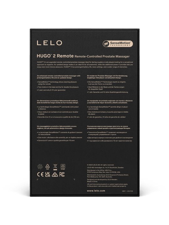 Lelo - Massaggiatore Prostatico con Telecomando Hugo 2 Verde