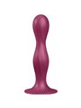 Satisfyer - Double Ball-R Silicone Dildo Garnet