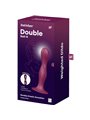 Satisfyer - Double Ball-R Silicone Dildo Garnet