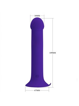 Pretty Love - Murray Youth Vibrating Dildo & Rechargeable Violet