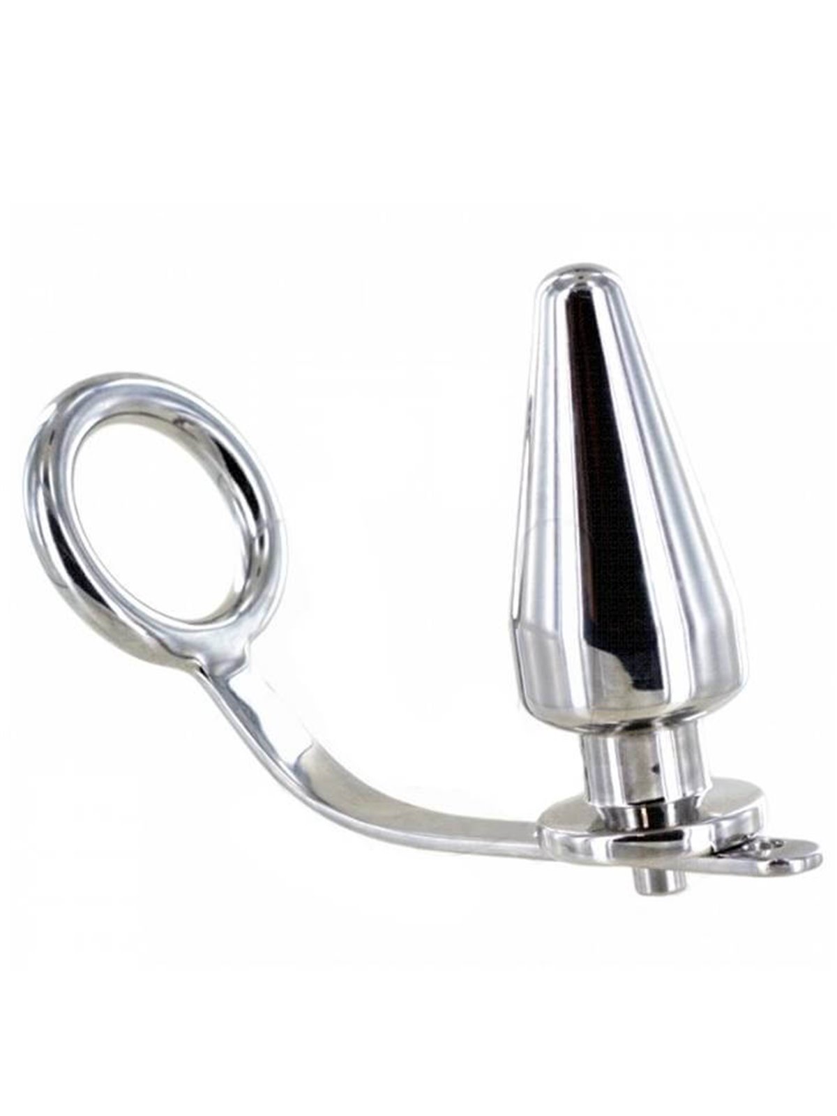 Metalhard Cock Ring With Plug Anal 45 X 45Mm