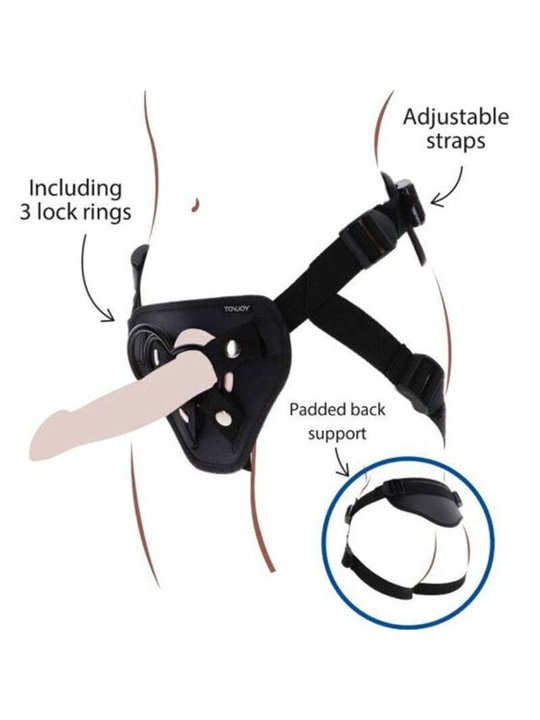 Get Real - Strap-On Deluxe Harness Black