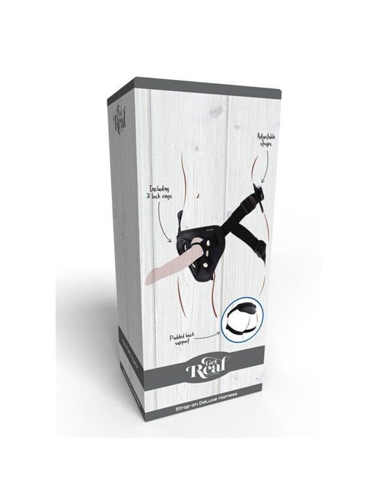 Get Real - Strap-On Deluxe Harness Black