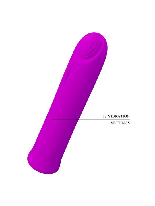 Pretty Love - Vibratore Curtis Mini Super Power 12 Vibrazioni in Silicone Violetto
