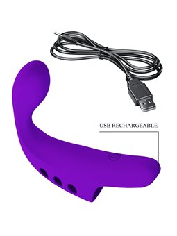 Pretty Love - Gorgon Purple Rechargeable Finger Vibrator