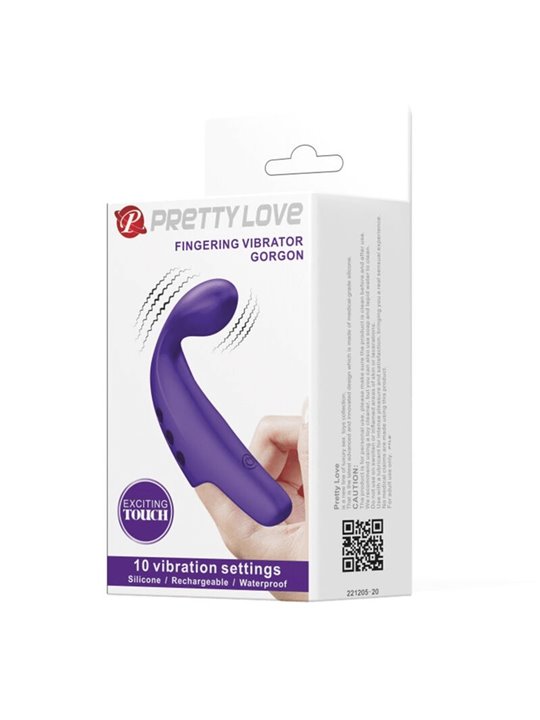 Pretty Love - Gorgon Purple Rechargeable Finger Vibrator