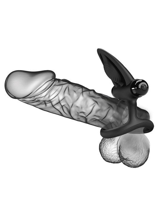 Pretty Love - Vibrating Ring 10 Vibrations Black Silicone