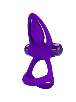 Pretty Love - Anello Vibrante 10 Vibrazioni in Silicone Violetto
