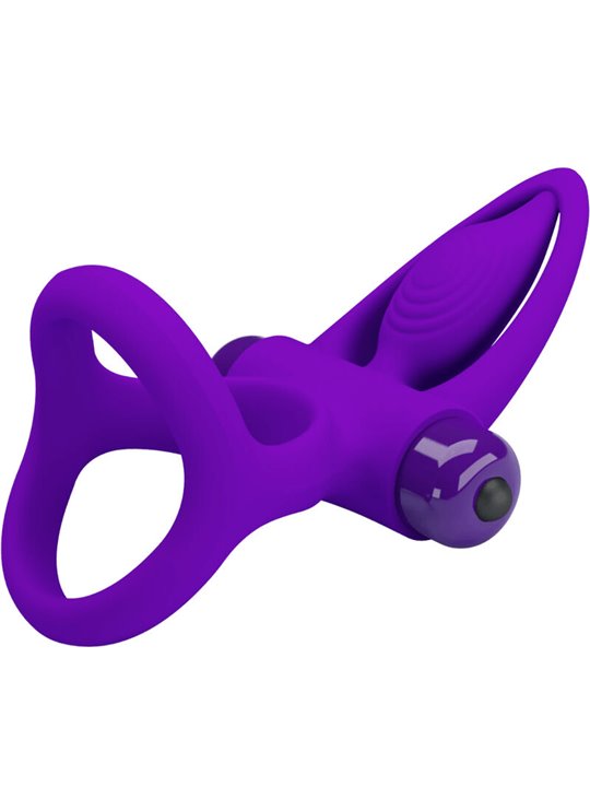 Pretty Love - Anello Vibrante 10 Vibrazioni in Silicone Violetto