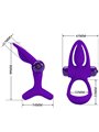 Pretty Love - Anello Vibrante 10 Vibrazioni in Silicone Violetto