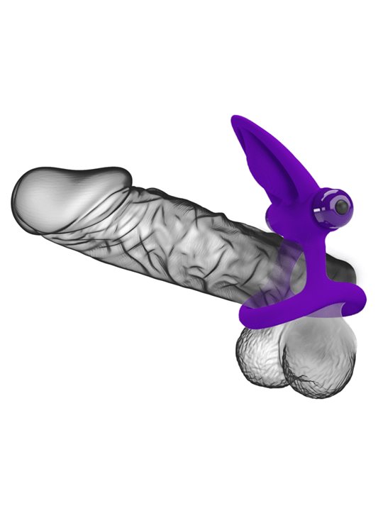 Pretty Love - Anello Vibrante 10 Vibrazioni in Silicone Violetto