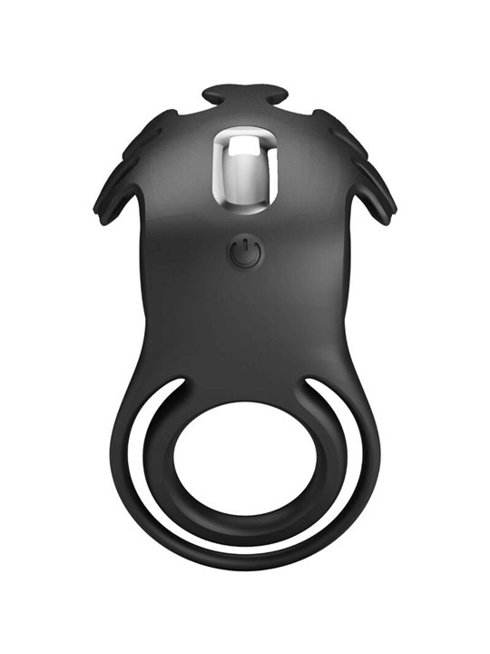 Pretty Love - Anello Vibrante Ruben 7 Vibrazioni in Silicone Nero