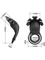 Pretty Love - Ruben Vibrator Ring 7 Vibrations Black Silicone