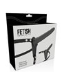 Fetish Submissive Harness - Black Silicone Vibrator 15 CM