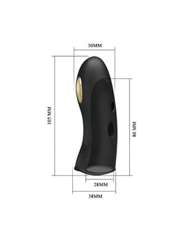 Pretty Love - Copridita per Elettrostimolatore Marico Nero