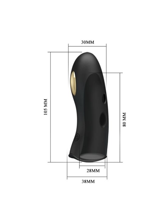 Pretty Love - Copridita per Elettrostimolatore Marico Nero