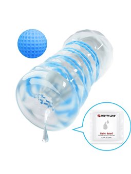 Pretty Love - Piccolo Masturbatore con Spirali Blu