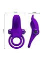 Pretty Love - Anello Vibrante per Pene Viola