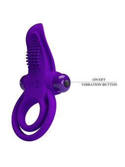 Pretty Love - Purple Vibrating Penis Ring