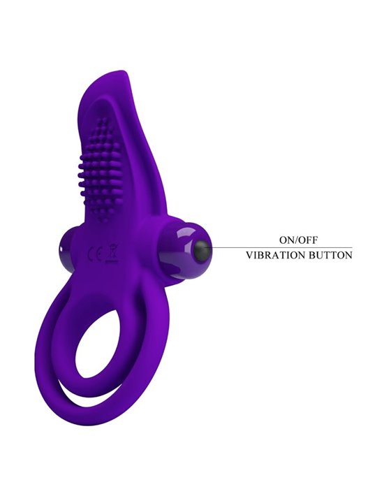 Pretty Love - Purple Vibrating Penis Ring