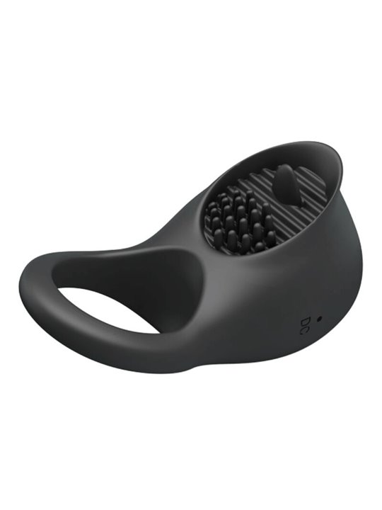 Pretty Love - Vibrating Penis Ring with Black Tongue
