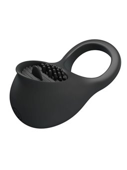 Pretty Love - Vibrating Penis Ring with Black Tongue