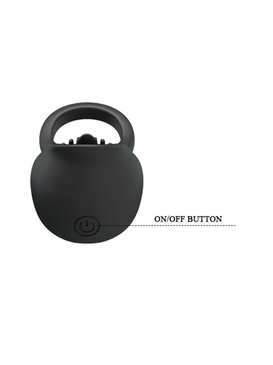 Pretty Love - Vibrating Penis Ring with Black Tongue