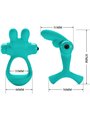 Pretty Love - Anello Vibratore Rabbit Dante Verde