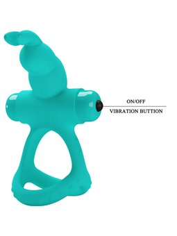 Pretty Love - Anello Vibratore Rabbit Figgy Verde