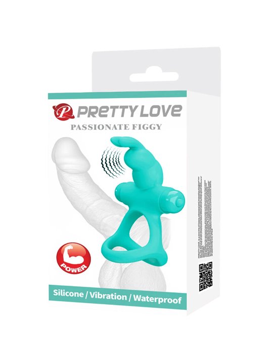 Pretty Love - Anello Vibratore Rabbit Figgy Verde
