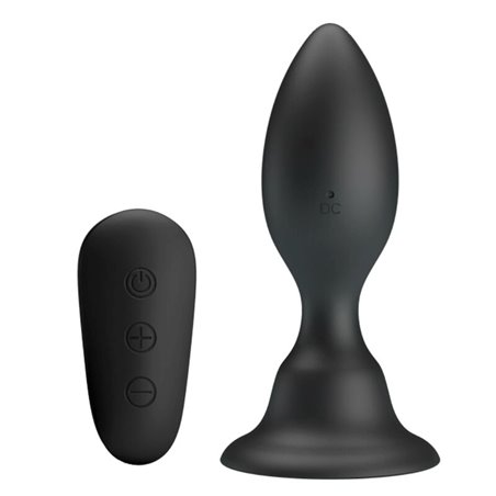 Mr Play - Anal Plug Vibration Black Remote Control