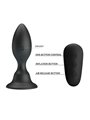 Mr Play - Anal Plug Vibration Black Remote Control