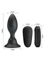 Mr Play - Plug Anale Vibrante con Telecomando Nero