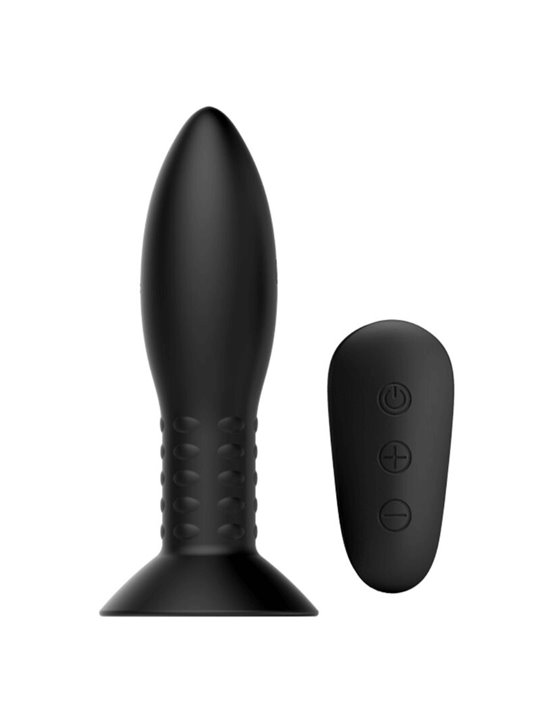 Mr Play - Plug Anale con Telecomando Sfere Rotanti Nero