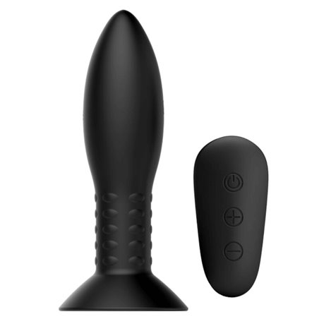 Mr Play - Plug Anale con Telecomando Sfere Rotanti Nero