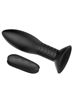 Mr Play - Plug Anale con Telecomando Sfere Rotanti Nero