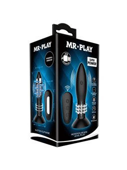 Mr Play - Plug Anale con Telecomando Sfere Rotanti Nero